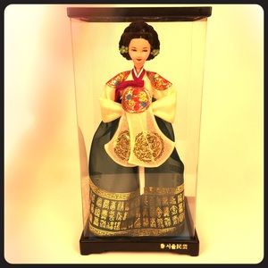Vintage Korean Doll with Hanbok